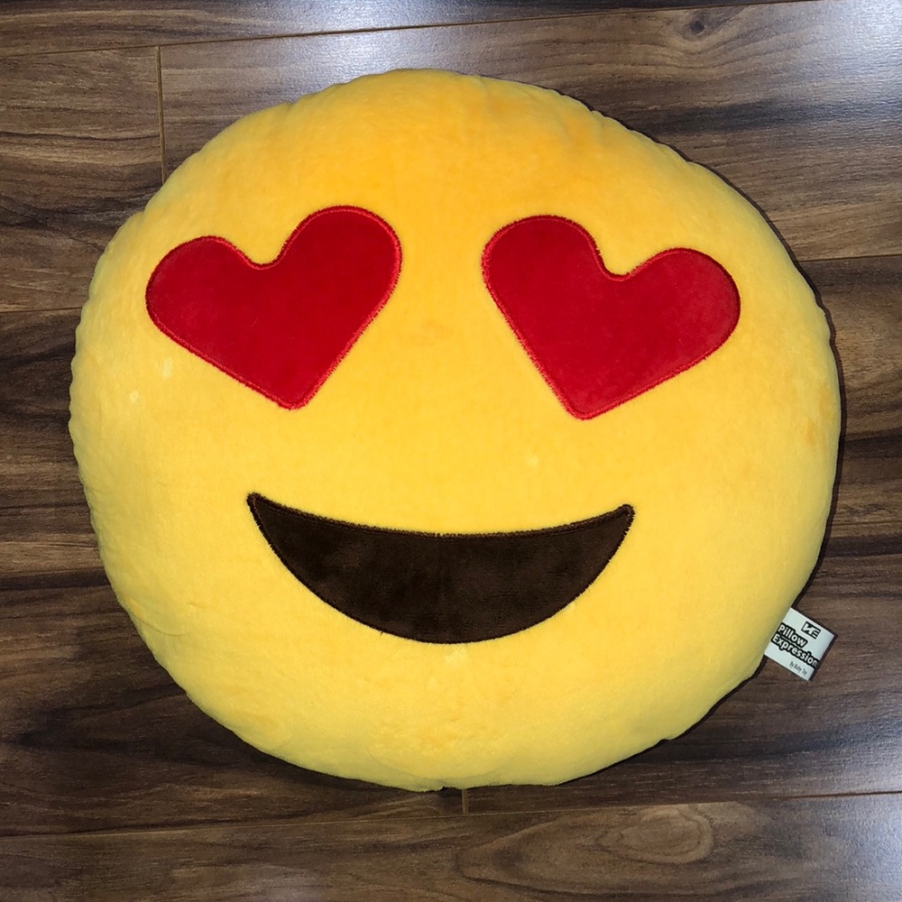 Heart Eyed Emoji Pillow